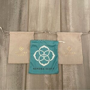 Kendra Scott Jewelry Dust Bags Lot of 3